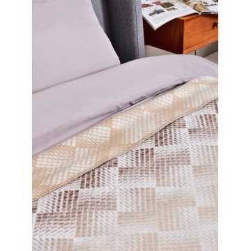 Плед покривало Kassandra 150x200 см бавовняне TM IDEIA 450 гр/м2