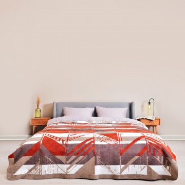 Плед покривало Kassandra 150x200 см бавовняне TM IDEIA 450 гр/м2
