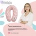 Подушка для вагітних та годування PAPAELLA з гудзиком 30х190 см з вишивкою та блискавкою, бавовна