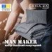 Набір євро ManMaker IDEIA ковдра 200х220 та 2 шт подушка 50х70 сірий антиалергійний, штучний пух + маска для сну