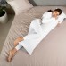 Подушка з наволочкою NORDIC COMFORT+ для відпочинку та сну IDEIA 40х140 см з блискавкою