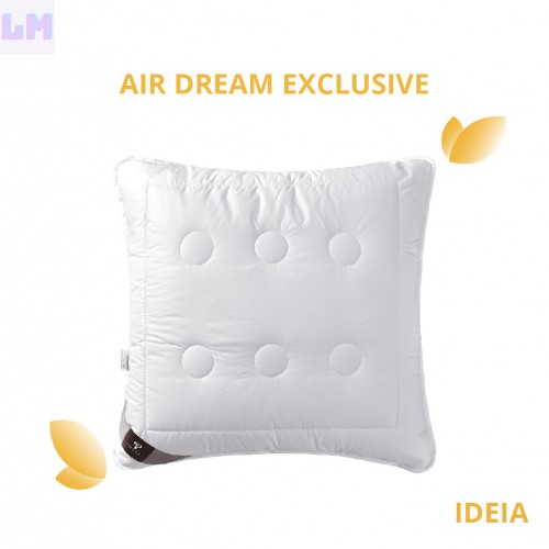 Подушка Air Dream Exclusive IDEIA 70*70 см чохол з внутрішньою подушкою на блискавці, антиалергенна Подушка Air Dream Exclusive IDEIA 70*70 см чохол з внутрішньою подушкою на блискавці, антиалергенна
