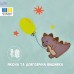 Комплект постільної білизни в ліжечко дитячий PAPAELLA, набір постільної з вишивкою, бавовна