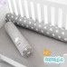 Бортик валики 2 шт захисні у дитяче ліжечко ТM PAPAELLA 60х15 см, 120х15 см бавовна