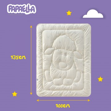 Ковдра дитяча у ліжечко вовняна Wool PAPAELLA 100х135 см щіл 300
