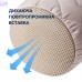 Подушка валик NORDIC COMFORT 15х40 см IDEIA з повітропроникною вставкою